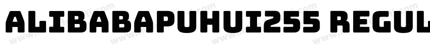 alibabapuhui255 regular字体转换